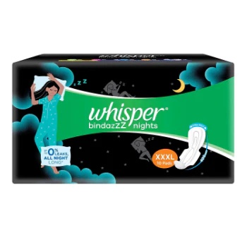Whisper Bindazz Night Xxxl 10 Pack