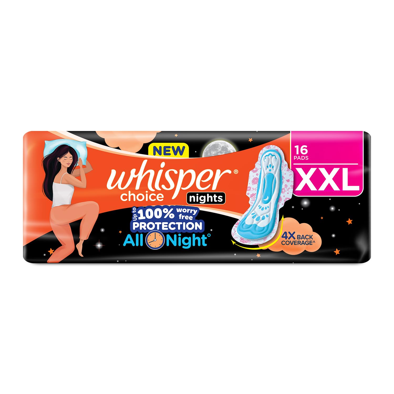 Whisper Choice Night Xxl16 Pack