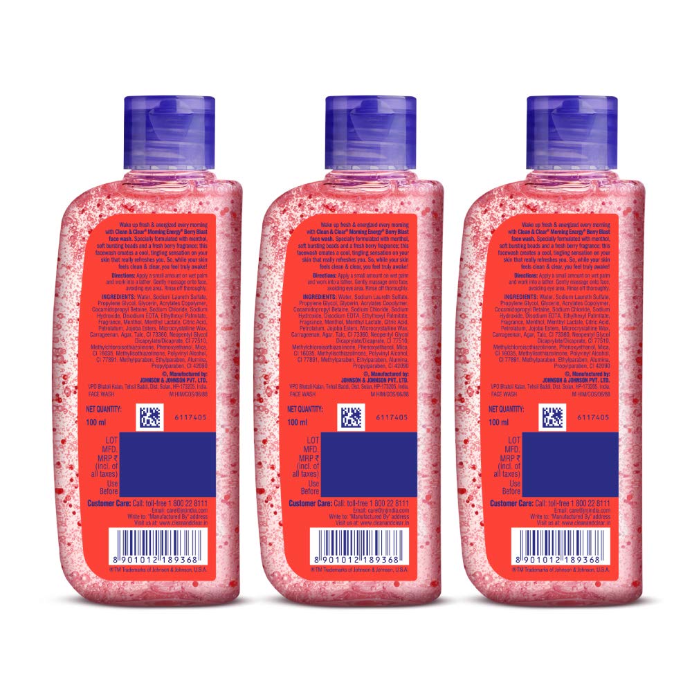 Clean Clear Morning Energy Berry Blast 100Ml