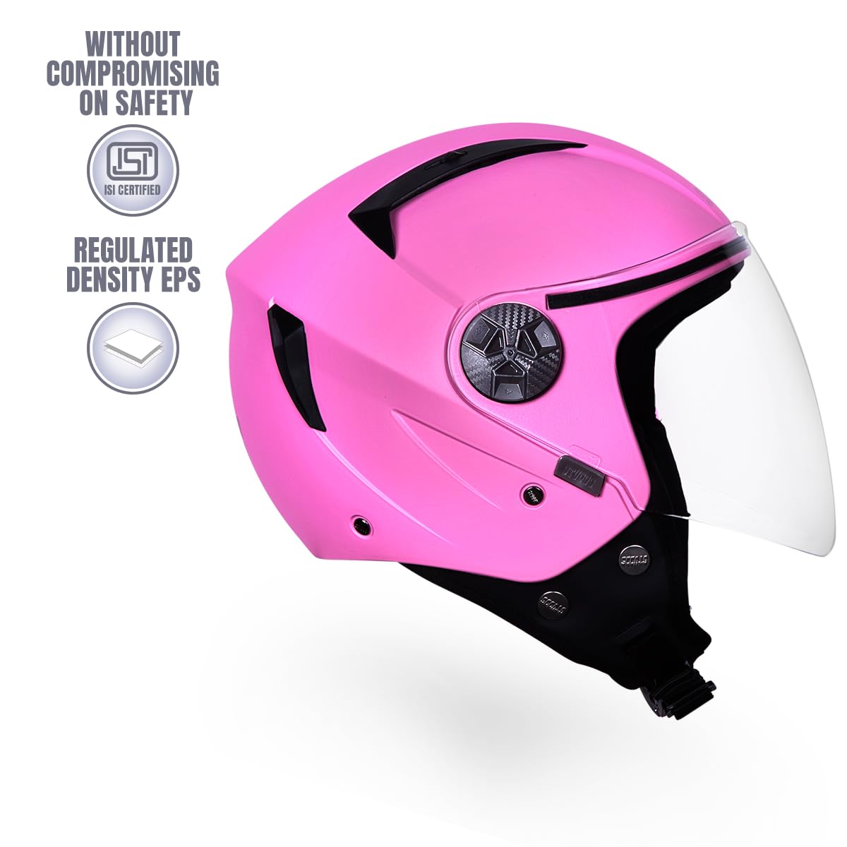 Open Face Helmet Ray Pink M