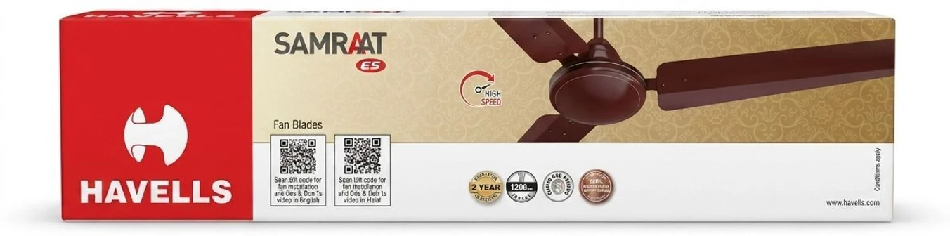 Havells1200 Mm Fan Samraat Es