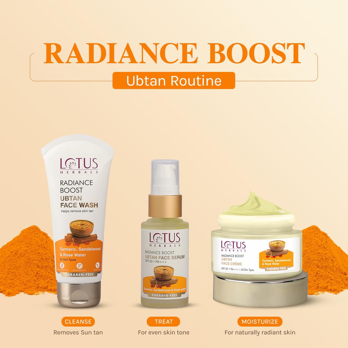 Lotus Herbals Radiance Boost Ubtan Scrub 100Gm