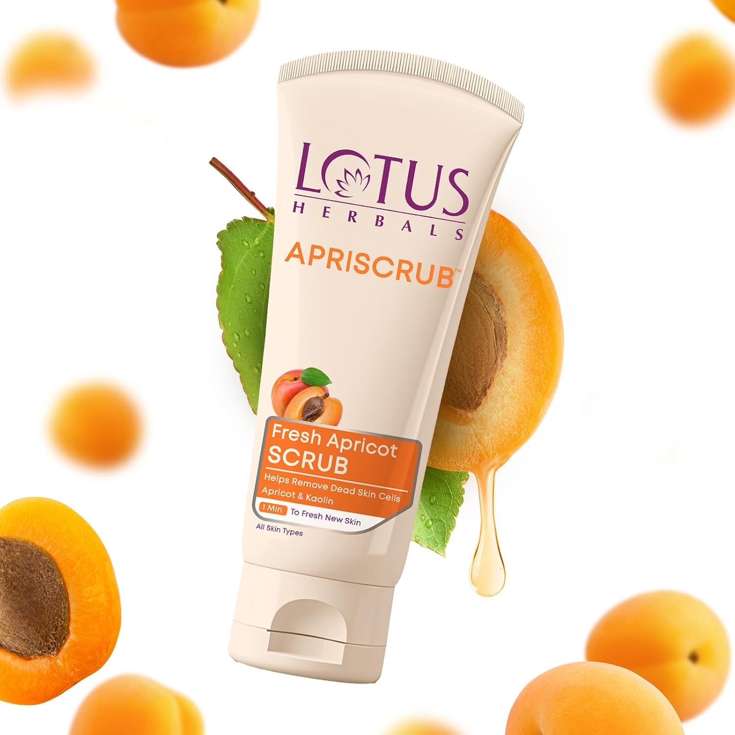 Lotus Herbals Apriscrub Fresh Apricot Scrub 100Gm