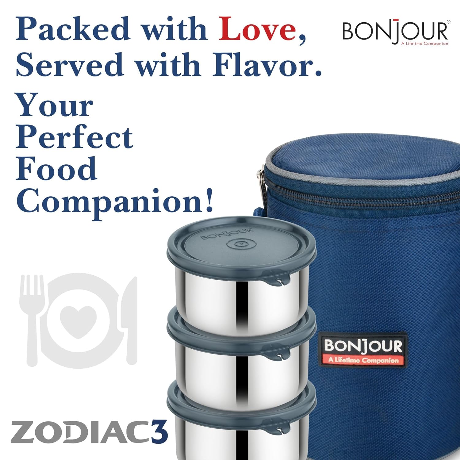 Zodiac 3 Soft Line Tiffin box