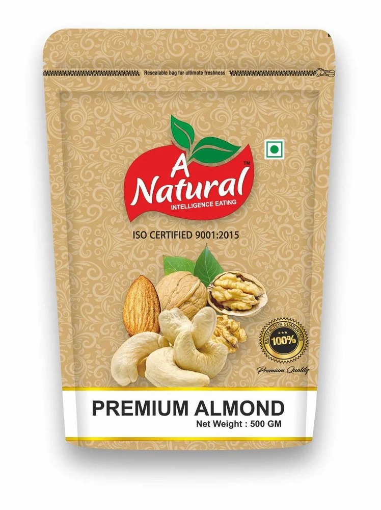 A Natural Almonds 500 Gms