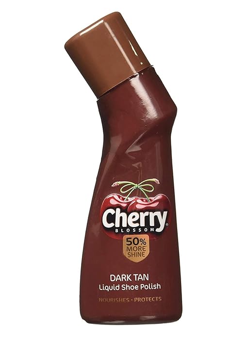 Cherry Liquid Polish Dark Tan Leather Oil75Ml