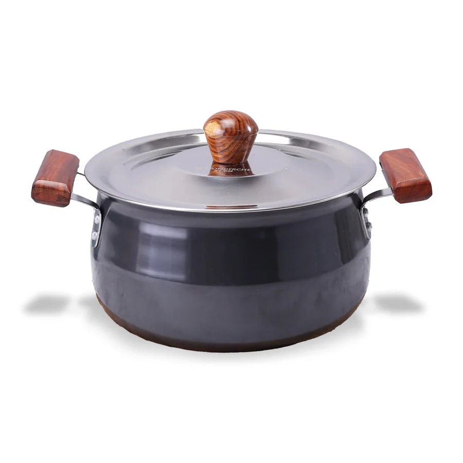 Ebony Hard Anodized Handi With Lid 24Cm 5L 63152543