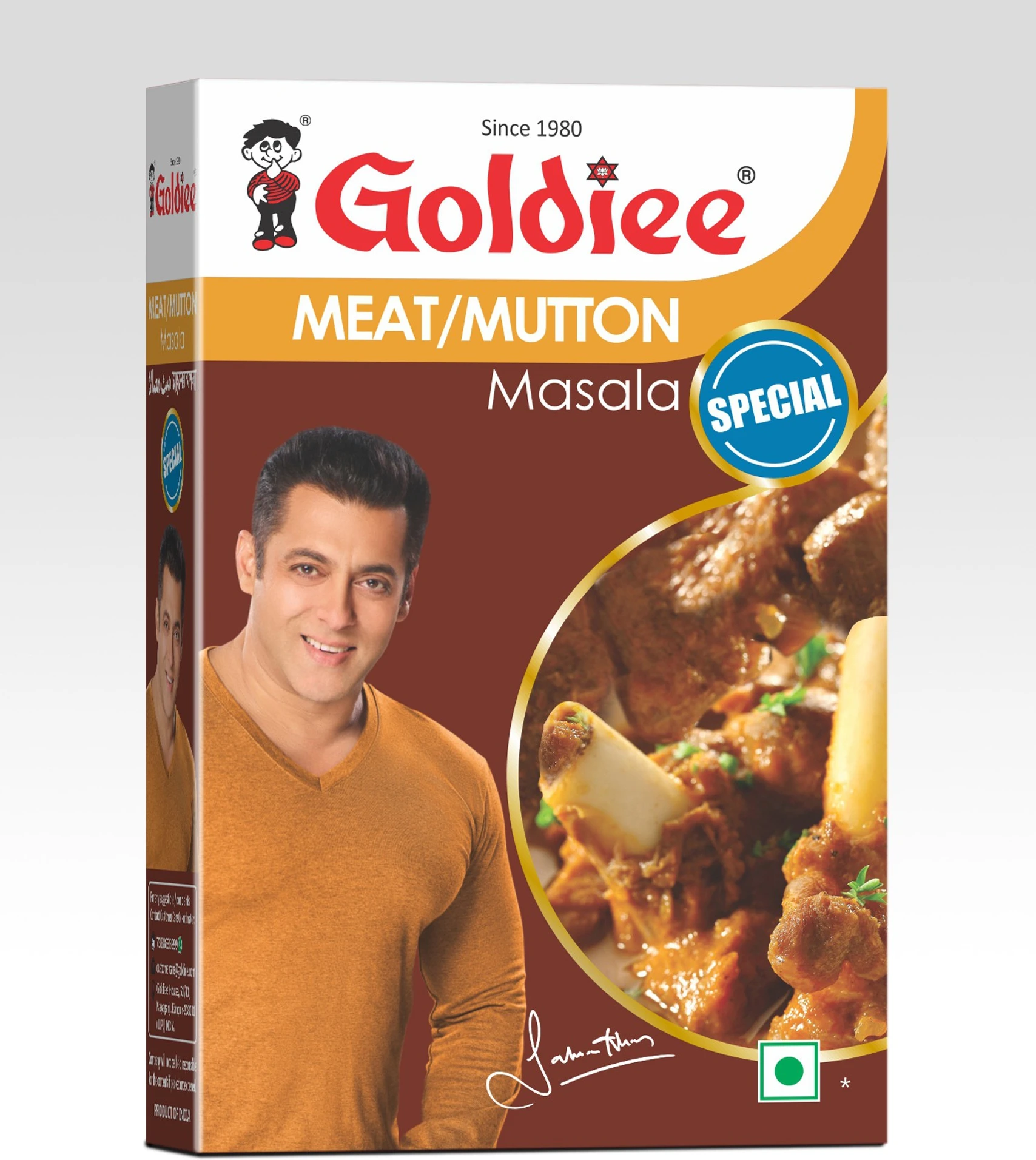 Goldiee Meatmutton Masala 100G Box Gs