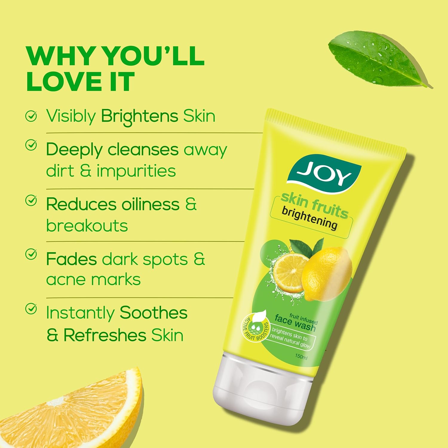 Joy Skin Fruits Spots Tan Clear Face Wash 100Ml