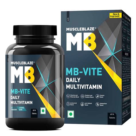 Muscle Blaze Mbvitte Multivitamin 60 Tablets Unflavoured