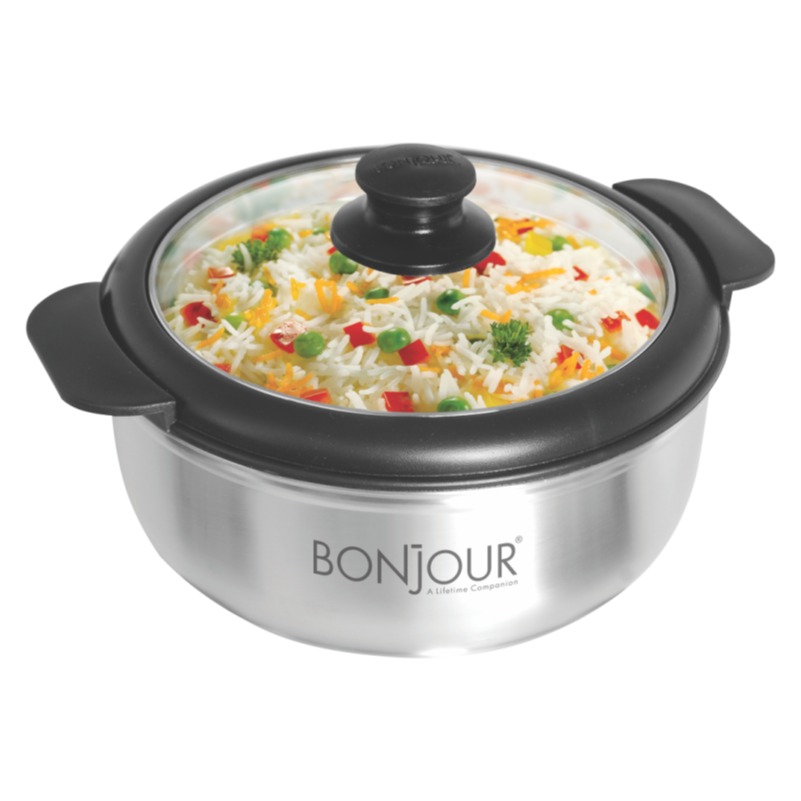 Osim 3 Pcs Insulated Casserole Set With Toughened Glass Lid